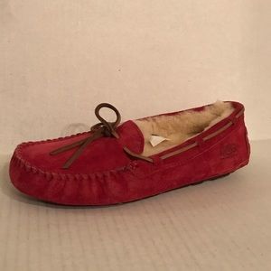 UGG Dakota Driving Moccasin Slippers Fuchsia 7 New